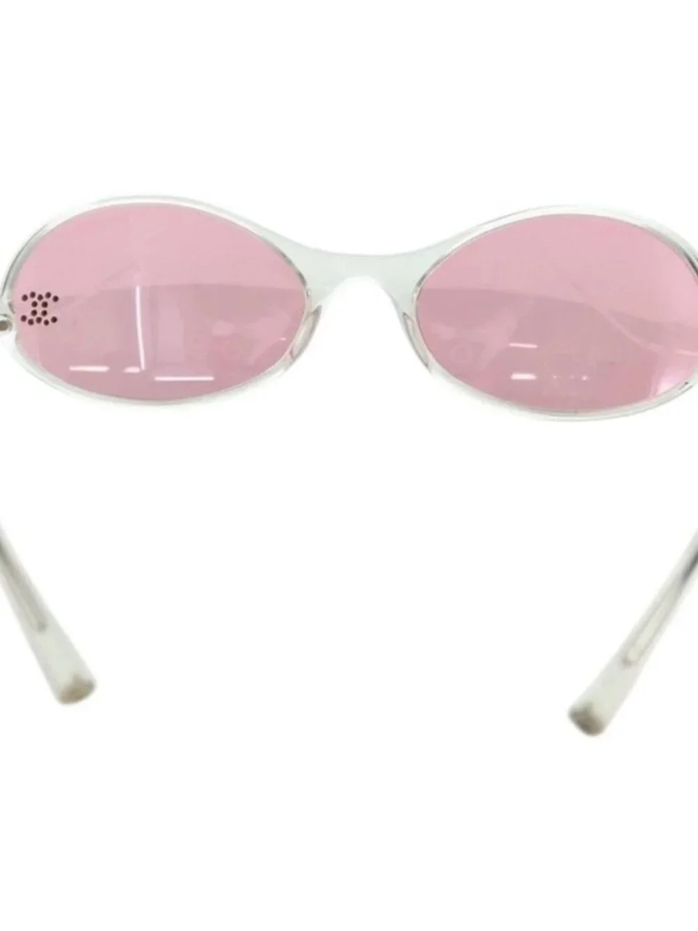 CHANEL COCO Mark Sunglasses plastic Clear 5044-B CC Auth YKZ1409M